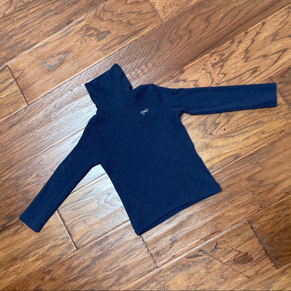 LILI GAUFRETTE Blue Turtleneck